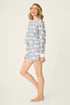 Pj Salvage Boyfriend Boxer Horse Print Shorts Set